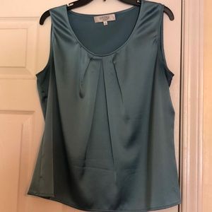 Blue sleeveless top